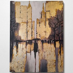 Πίνακας Καμβάς 405HND1163 70x100cm Multi Wallity Vertical Wood, Canvas