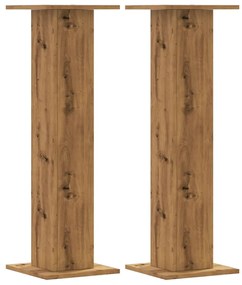vidaXL Βάσεις Ηχείων 2 τεμ. Αρτισιανή Δρυς 30x30x95 εκ. Επεξ. Ξύλο