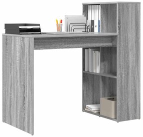 vidaXL Γραφείο Γκρίζο Σονομα 108 x 55 x 103.5 εκ Επεξεργασμένο ξύλο