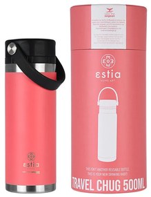 Μπουκάλι Θερμός Travel Chug Save The Aegean Fusion Coral 500ml - Estia