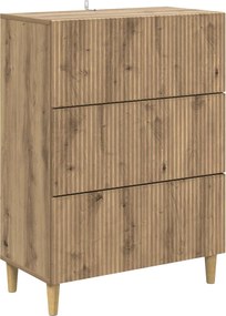 vidaXL Ντουλάπι με Συρτάρια 66 x 34,5 x 90 εκ Επεξεργασμένο Ξύλο