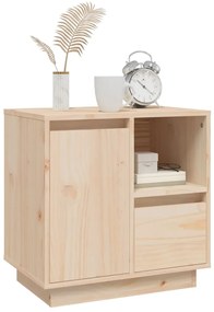 vidaXL Κομοδίνο 50 x 34 x 50 εκ. από Μασίφ Ξύλο Πεύκου