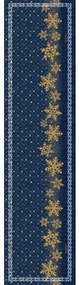 Runner Christmas 2031 Blue Laser Cut 40X160 - Saint Clair