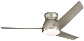 Ανεμιστήρας Οροφής 66,4W Φωτιστικό LED 10W IP44 Τηλεχειριστήριο Eris Elstead Lighting-KLF-ERIS-60-BN-Νίκελ Ματ KLF-ERIS-60-BN