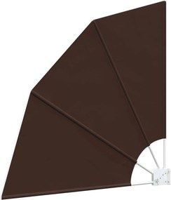 vidaXL Αδιάφανο σκίαστρο μπαλκονιού 160 x 160 cm Πολυεστέρας Καφέ