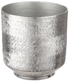 Κασπώ ArteLibre Ασημί Αλουμίνιο Φ15x15.5cm