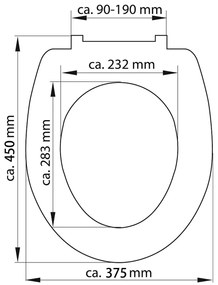 SCHÜTTE Κάθισμα Λεκάνης CARRIBEAN με Soft-Close &amp; Σχέδιο από Duroplast - Πολύχρωμο