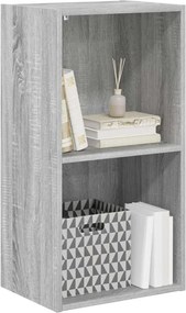 vidaXL Βιβλιοθήκη Γκρι Sonoma 40x30x77 εκ. από Επεξεργασμένο Ξύλο
