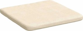vidaXL Μαξιλάρια καθισμάτων 4 pcs Κρεμ 40 x 40 x 3 cm