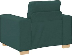 vidaXL Πολυθρόνα-Καναπέ Σκούρο Πράσινο 100x78x80 εκ. Ύφασμα