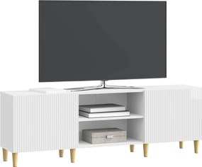 vidaXL Ντουλάπι TV Γυαλιστερό Λευκό 150 x 31 x 50 εκ.