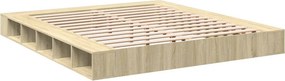 vidaXL Πλαίσιο Κρεβατιού Sonoma Δρυς 200x200 εκ. Επεξεργασμένο Ξύλο