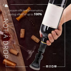 Πώμα κρασιού 2 σε 1 με αεροστεγές κλείσιμο - WP-003 - 812525
