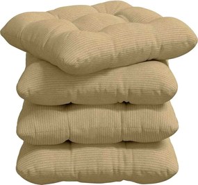 vidaXL Μαξιλάρια καθισμάτων 4 pcs Γκρι Πράσινο 40 x 40 cm