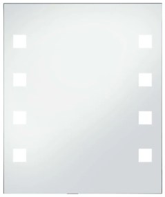 vidaXL Καθρέφτης Μπάνιου Τοίχου με LED 50 x 60 εκ.