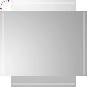 vidaXL Καθρέφτης Μπάνιου με LED 60x80 εκ.