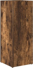 VidaXL Σχέδιο & βάση αποθήκευσης Καπνιστό Δρύς 25 x 24,5 x 64 εκ.