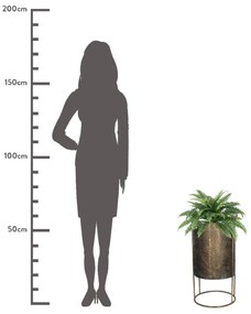 Κασπώ ArteLibre Χρυσό Μέταλλο 31.5x29.5x59cm