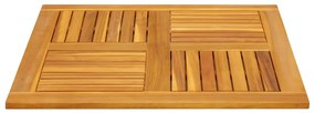 vidaXL Επιφάνεια Τραπεζιού Τετράγωνη 80x80x2,2 εκ. Μασίφ Ξύλο Ακακίας
