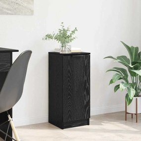 vidaXL Πλαϊνό γραφείο Μαύρη Οξυά 30 x 30 x 70 εκ. Επεξεργασμένο ξύλο