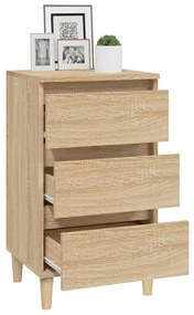 vidaXL Κομοδίνο Sonoma Δρυς 40x35x70 εκ. από Επεξεργασμένο Ξύλο