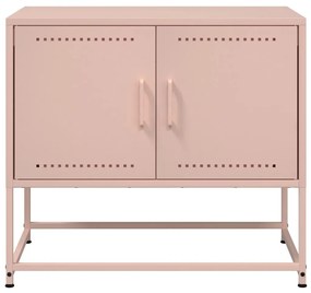 vidaXL Έπιπλο Τηλεόρασης Ροζ 68,5x39x60,5 εκ. από Χάλυβα