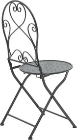 Τραπεζαρία Walen σετ 3τεμ μέταλλο μαύρο