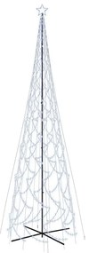 vidaXL Χριστουγεννιάτικο Δέντρο Κώνος 3000 LED Ψυχρό Λευκό 230x800 εκ.