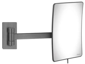 Καθρέπτης Μεγεθυντικός Επτοίχιος Μεγέθυνση x3 Brushed Gun Metal Sanco Cosmetic Mirrors MR-305-AB23