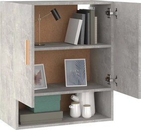 vidaXL Ντουλάπι Τοίχου Γκρι Σκυρ. 60x31x70 εκ. Επεξεργασμένο Ξύλο