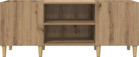vidaXL Ντουλάπι δίσκων βινυλίου 121 x 38 x 48 cm Επεξεργασμένο ξύλο