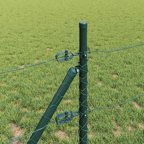 vidaXL Έξιγωνο φράχτη σταθερού εδάφους 25 x 0,8 m Πράσινο Δίχτυ