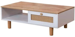 Τραπέζι Σαλονιού Bohem 277WLN1128 100x55x45cm White-Oak
