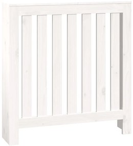 vidaXL Κάλυμμα Καλοριφέρ Λευκό 79,5x19x84 εκ. από Μασίφ Ξύλο Πεύκου