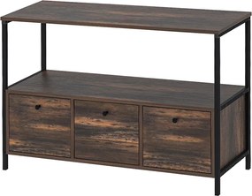 Μπουφές Mars Megapap χρώμα rustic καρυδί 122x36x80,1εκ.