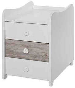 Πολυμορφικό βρεφικό κρεβάτι  MAXI PLUS  White + Artwood 10150580043P  Lorelli