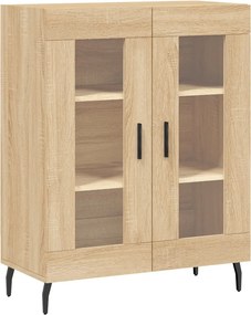vidaXL Ντουλάπι Sonoma δρυς 69,5 x 34 x 180 εκ. από Επεξεργασμένο Ξύλο