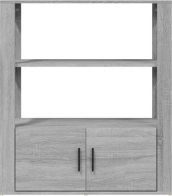vidaXL Ντουλάπι Γκρι Sonoma 80x30x90 εκ. από Επεξεργασμένο Ξύλο