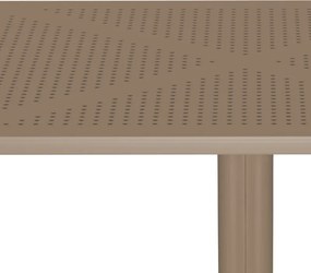 Τραπέζι Groovy pakoworld διατρητο pp cappuccino 80x80x74εκ
