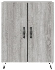 vidaXL Ντουλάπι Γκρι Sonoma 69,5 x 34 x 180 εκ. Επεξεργασμένο Ξύλο