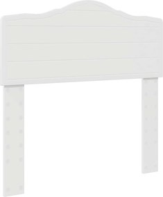vidaXL Σκελετός Κρεβατιού Λευκό 75 x 190 cm Στερεά ξυλεία πεύκου