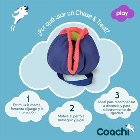 Training toy Coachi CHASE &amp; TREAT Μπλε