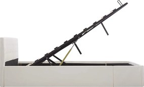 vidaXL Πλαίσιο Κρεβατιού με Αποθηκ. Χώρο Λευκό 160x200 εκ. Συνθ. Δέρμα