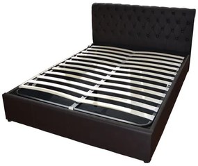 ΚΡΕΒΑΤΙ MONE  T.CHESTERFIELD ΜΕ ΑΠΟΘΗΚΕΥΤΙΚΟ ΧΩΡΟ ΚΑΦΕPU 150x200 εκ.