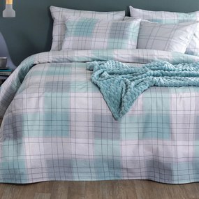 Σεντόνια Υπέρδιπλα (Σετ) Palamaiki Fashion Life FL6282 Τυρκουάζ Χωρίς Λάστιχο 240x260