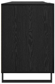 vidaXL Γραφείο με ράφι Μαύρη δρυς 140 x 50 x 75 εκ. Επεξεργασμένο ξύλο