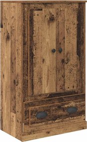 vidaXL Highboard με συρτάρι 3 pcs Παλιό Ξύλο Επεξεργασμένο ξύλο