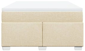 ΚΡΕΒΑΤΙ BOXSPRING ΜΕ ΣΤΡΩΜΑ ΚΡΕΜ 160X200 ΕΚ. ΥΦΑΣΜΑΤΙΝΟ 3285149