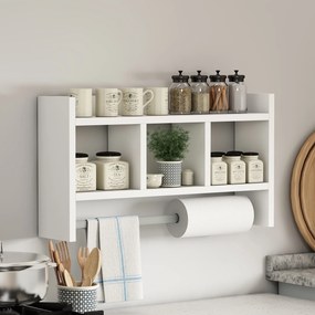 Ράφι Τοίχου Λευκό BOGRER 63.6x14.6x35