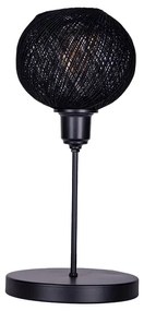 Επιτραπέζιο φωτιστικό Gaia pakoworld Ε27 μέταλλο μαύρο Φ22x30εκ